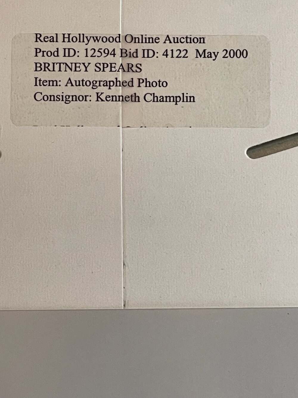 Y2K Britney Spears Autographed 8x10 Promotional Photo with COA - Picture 2 of 5